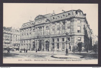 FRANCE, Postcard, Paris, Town Hall of the IV Arrondissement, Place Baudoyer