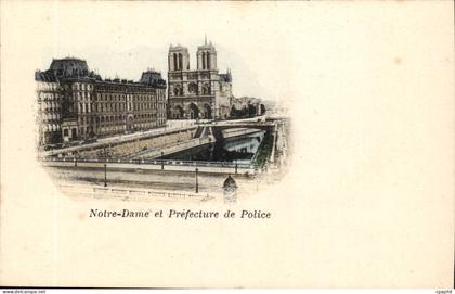 Paris - 4 - Notre Dame et Prefecture de Police - CPA
