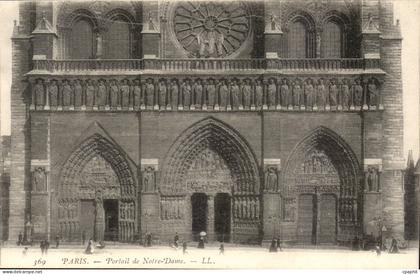 Paris - 4 - Portail de Notre Dame - CPA