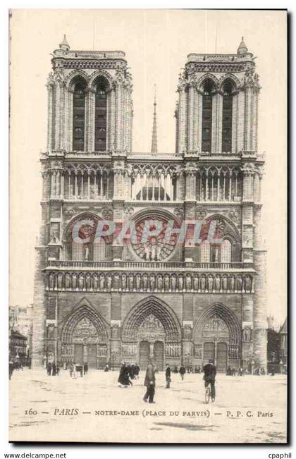 Paris CPA Notre Dame (place du parvis)