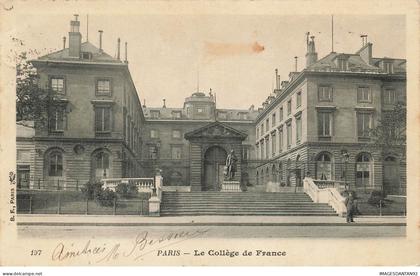 75 PARIS 05 #22592 COLLEGE DE FRANCE