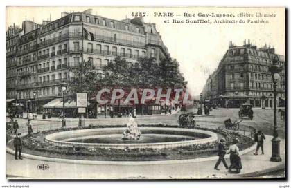 CPA Paris Rue Gay Lussac et Rue Soufflot