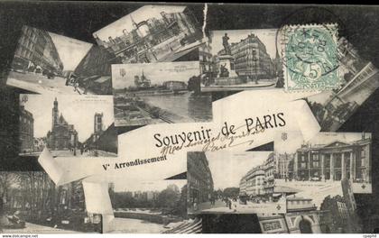 CPA Souvenir De Paris Veme Arrondissement