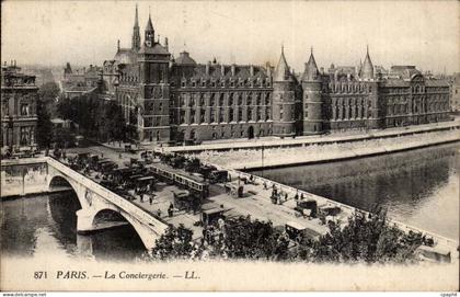 Paris 5 - La Consiergerie - Tramway - - CPA