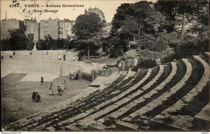 Paris CPA Arenes romaines Rue monge