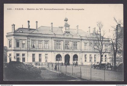 FRANCE, Postcard, Paris, Town Hall of the VI Arrondissement, Rue Bonaparte