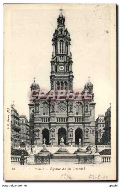 Paris CPA Eglise de la Trinite