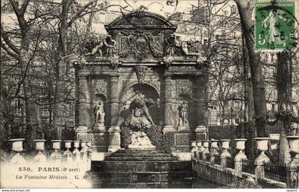 Paris CPA La fontaine Medicis