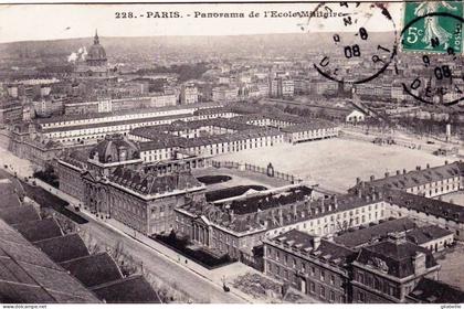 75 -  PARIS 07 - panorama de  l ecole militaire