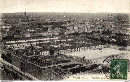 CPA Paris Panorama de l'Ecole militaire