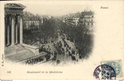 CPA Paris Boulevard De La Madeleine