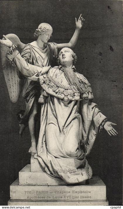 paris 8eme CPA Chapelle Expiatoire Apotheose de louis XVI (par Bosio)