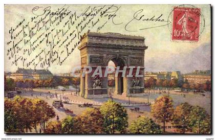 Paris CPA Arc de triomphe
