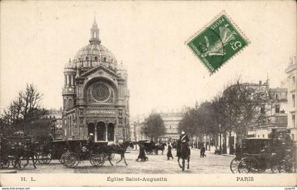 Paris CPA Eglise Saint Augustin