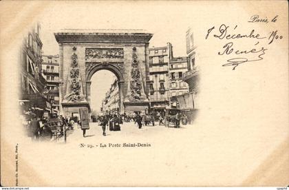 Paris - 10 - Porte Saint Denis CPA