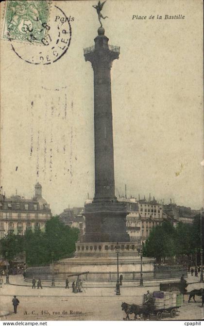 Paris - 11 - Place de la Bastille - CPA