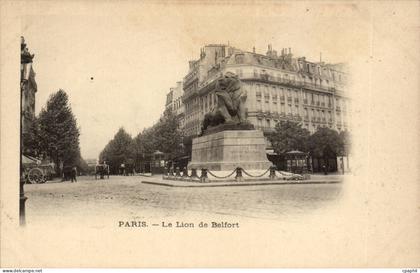 Paris - 14 - Le Lion de Belfort CPA