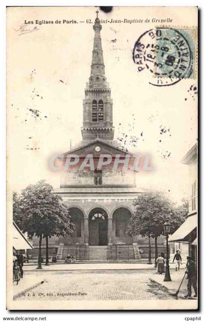 Paris - 15 - Saint Jean Baptiste de Grenelle - CPA