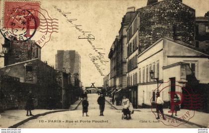 PARIS RUE ET PORTE POUCHET