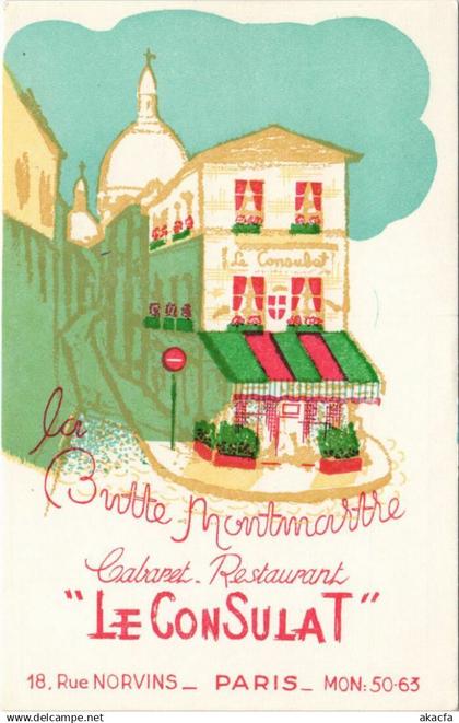 CPA PARIS 18e 18, rue Norvins Cabaret-Restaurant LE CONSULAT (36746)