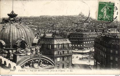 Paris - 18 - Vue sur Montmartre - CPA