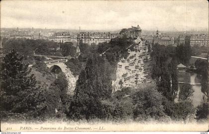 Paris - 19 - Buttes Chaumont - Panorama - CPA