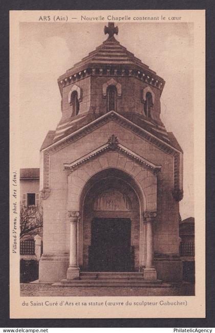 FRANCE, RPPC Postcard, Ars-sur-Formans, New Chapel