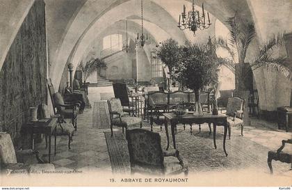 asnières sur oise * abbaye de Royaumont * une salle , salon