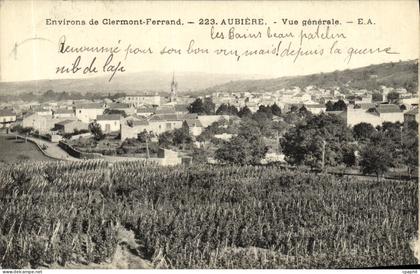 CPA Environs de Clermont Ferrand Aubiere Vue Generale