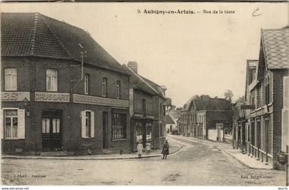 CPA AUBIGNY-EN-ARTOIS Rue de la gare (26180)