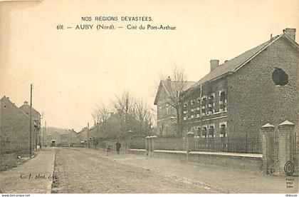 Carte Postale Ancienne - 59 - Auby - Cité du Port-Arthur - Animée - CPA - Voir Scans Recto-Verso - Poscard - Carta Posta