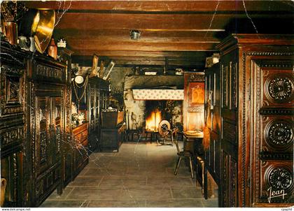 CPM Audierne La Chaumiere Veritable interieur breton