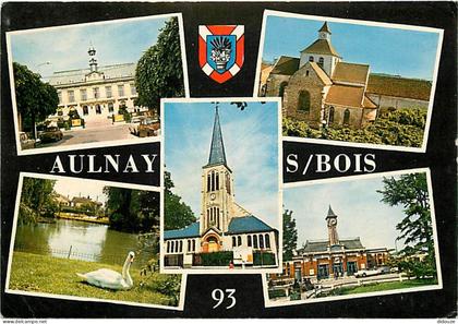 93 - Aulnay sous Bois - Multivues - Automobiles - Blasons - CPM - Voir Scans Recto-Verso