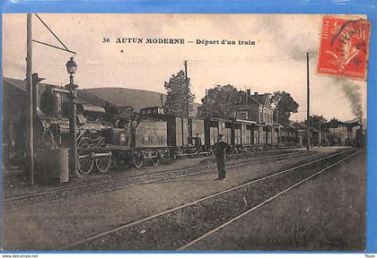 71 -  Saône et Loire   - Autun Moderne - Depart d'un train    (N5975)