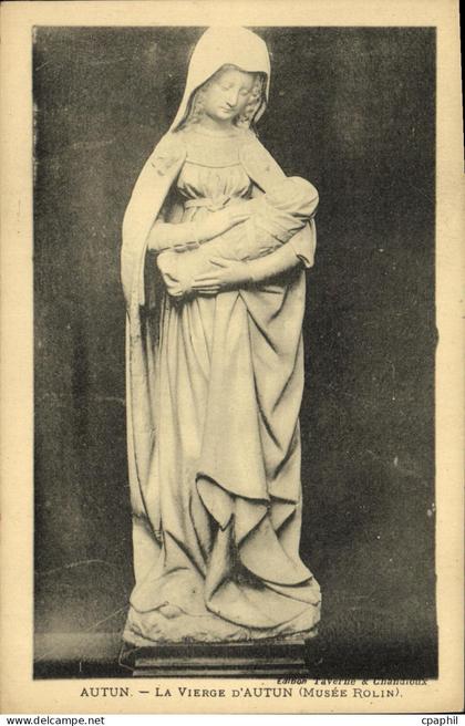 CPA Autun La Vierge d Autun Musee Rolin