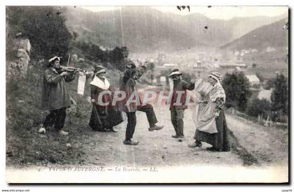 CPA Types D Auvergne La Bourree Folklore Costume