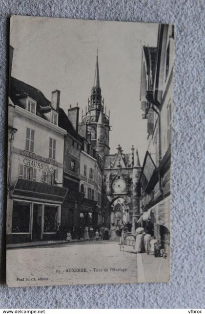 C372, Auxerre, tour de l'horloge, Yonne 89