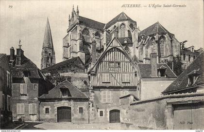 CPA Auxerre Eglise Saint Germain