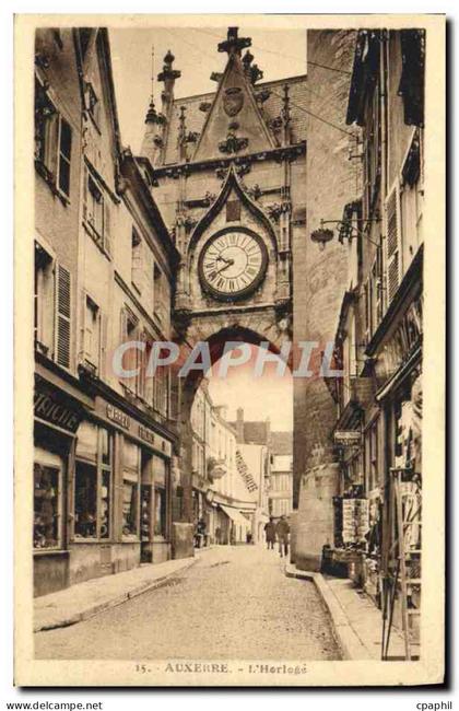 CPA Auxerre L'Horloge