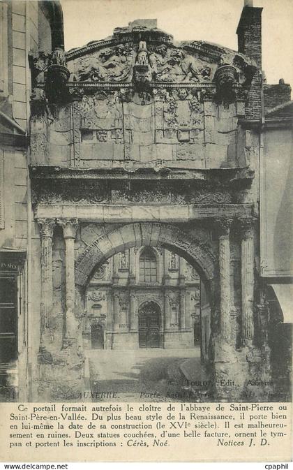 CPA Auxerre porte