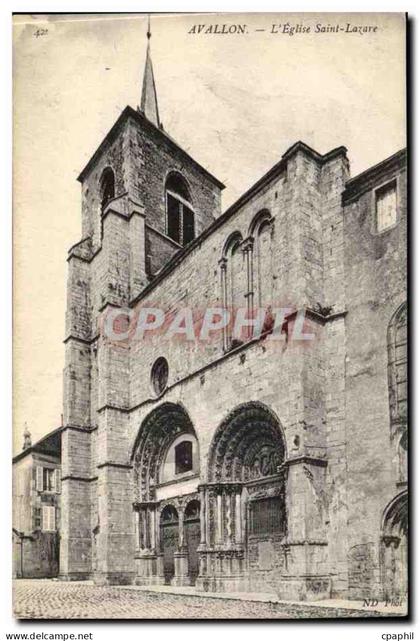 Avallon - Eglise Saint Lazare - CPA
