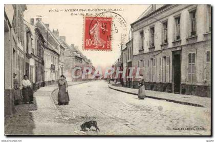 Avesnes le Comte - La Grande Rue - CPA