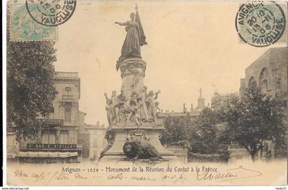 Avignon - Monument de la Réunion du Contat à la France