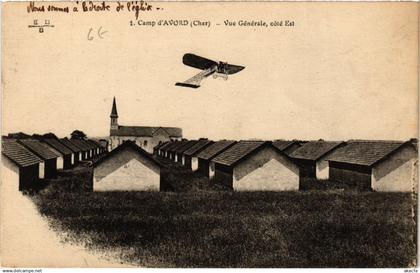 CPA AVORD - Camp d'AVORD - Vue générale - coté Est - Aviation (634638)