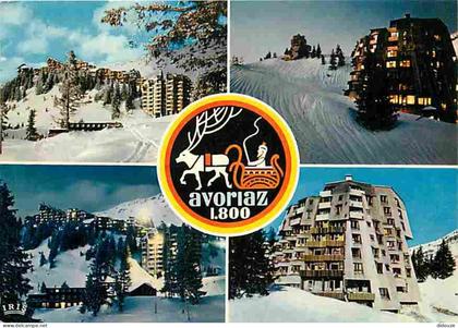 Carte Postale - 74 - Avoriaz - Multivues - Hiver - Neige - Blasons - CPM - Voir Scans Recto-Verso - Poscard - Carta Post