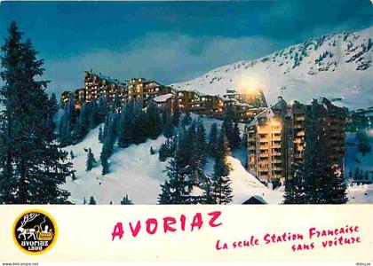 Carte Postale - 74 - Avoriaz - Vue Générale - Hiver - Neige - Blasons - Flamme Postale - CPM - Voir Scans Recto-Verso -