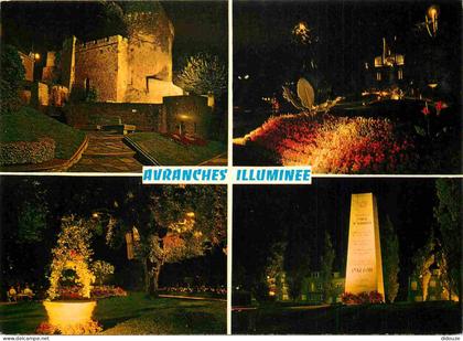 Carte Postale - 50 - Avranches - Avranches illuminée - Multivues - Vue de nuit - CPM - Voir Scans Recto-Verso - Poscard