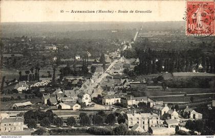 CPA Avranches Route De Granville