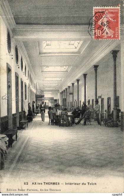 Ax les Thermes CPA Interieur du Teich