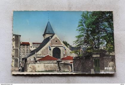 Cpsm, Bagnolet, église saint leu saint Gilles, Seine saint Denis 93